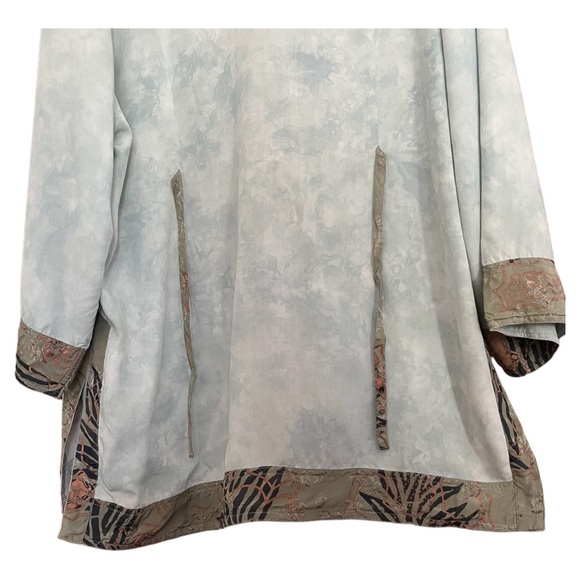 Vintage Kupu Kupu Handmade Kimono Style Cardigan Boho Open Front Longline Topper - Picture 11 of 16